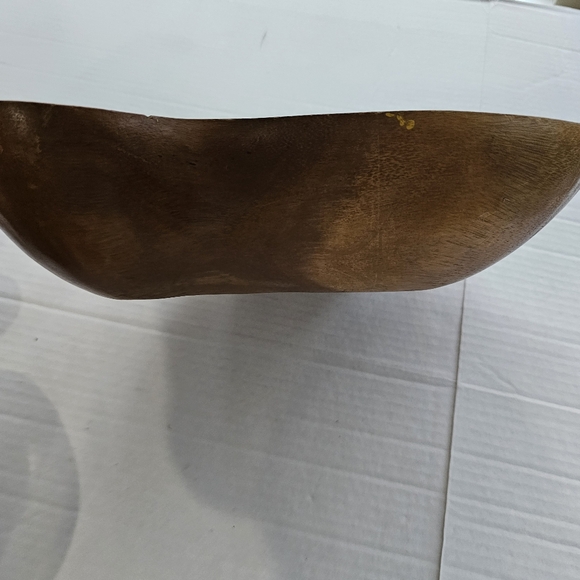 Vintage wooden pepper shape salad bowl set 11 pieces carved MCM - Picture 8 of 16